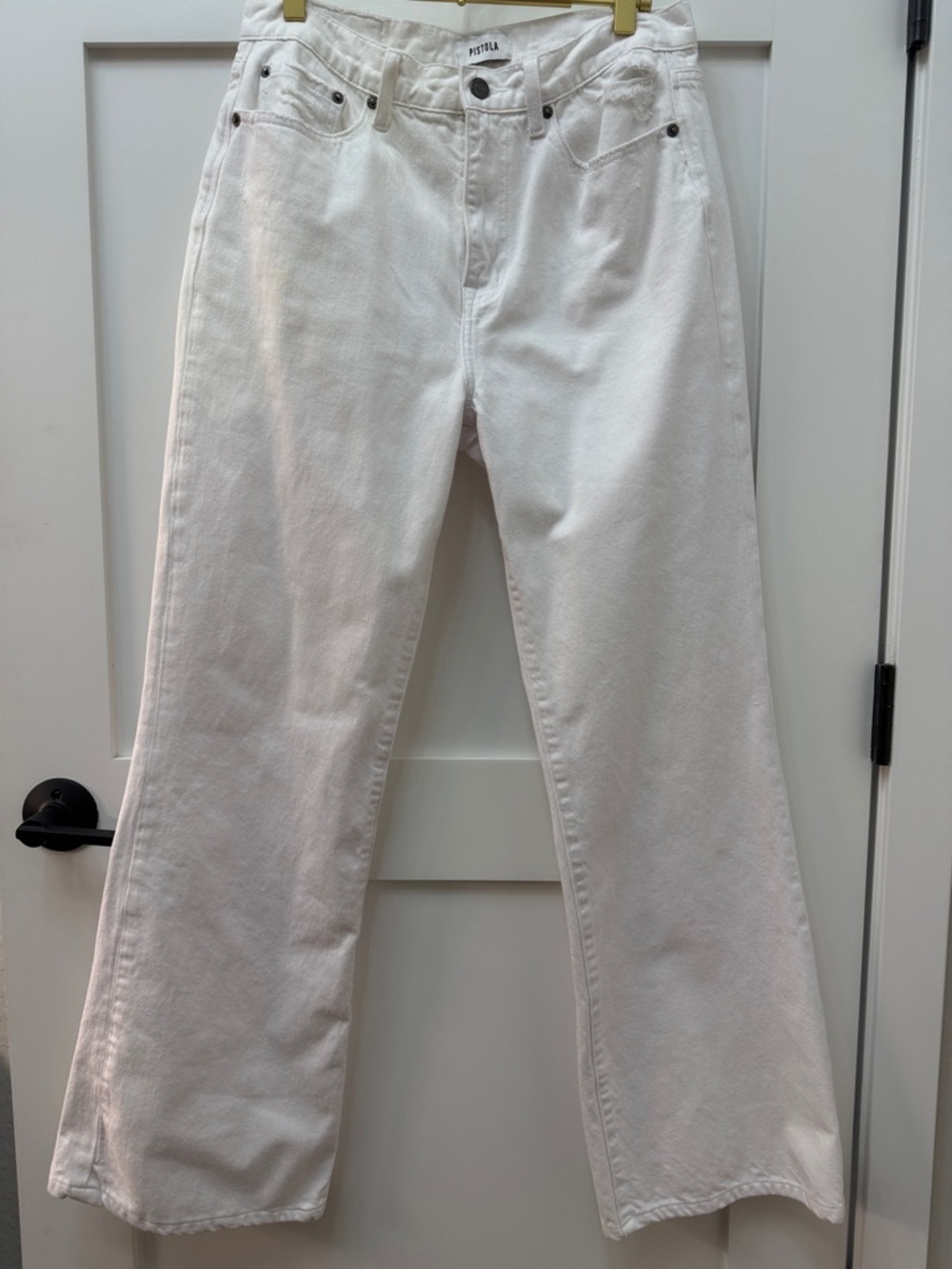 Pistola White Wide-Leg Jeans for Women